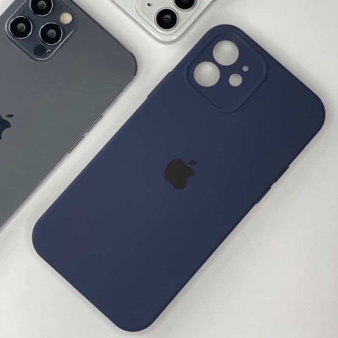 Чехол Silicone Case Full Camera для iPhone 12 mini Midnight blue Чехол Silicone Case Full Camera для iPhone 12 mini Midnight blue
